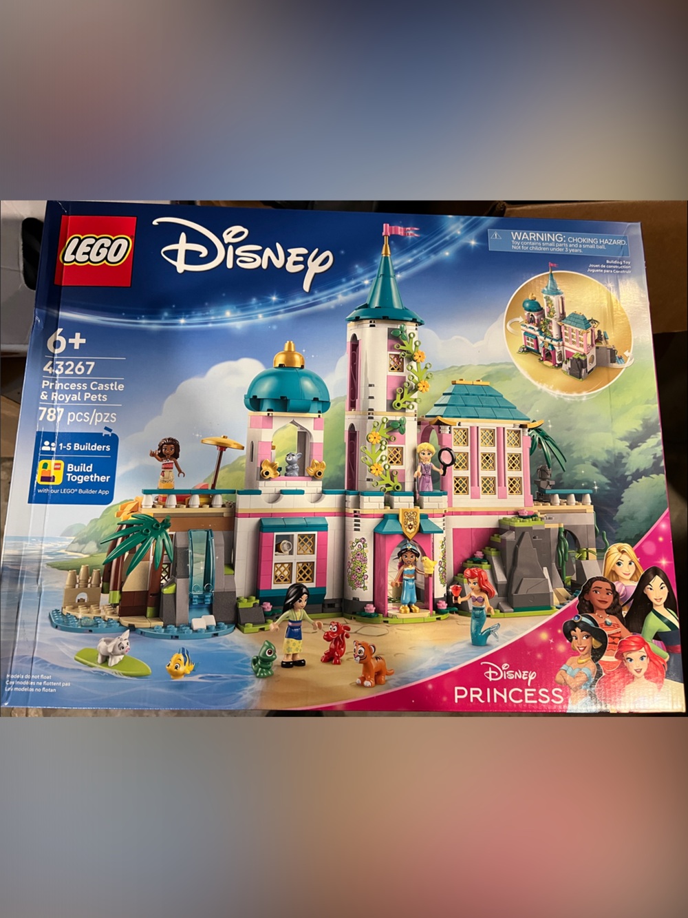 LEGO Disney Princess Castle Playset - Pink, Teal & White